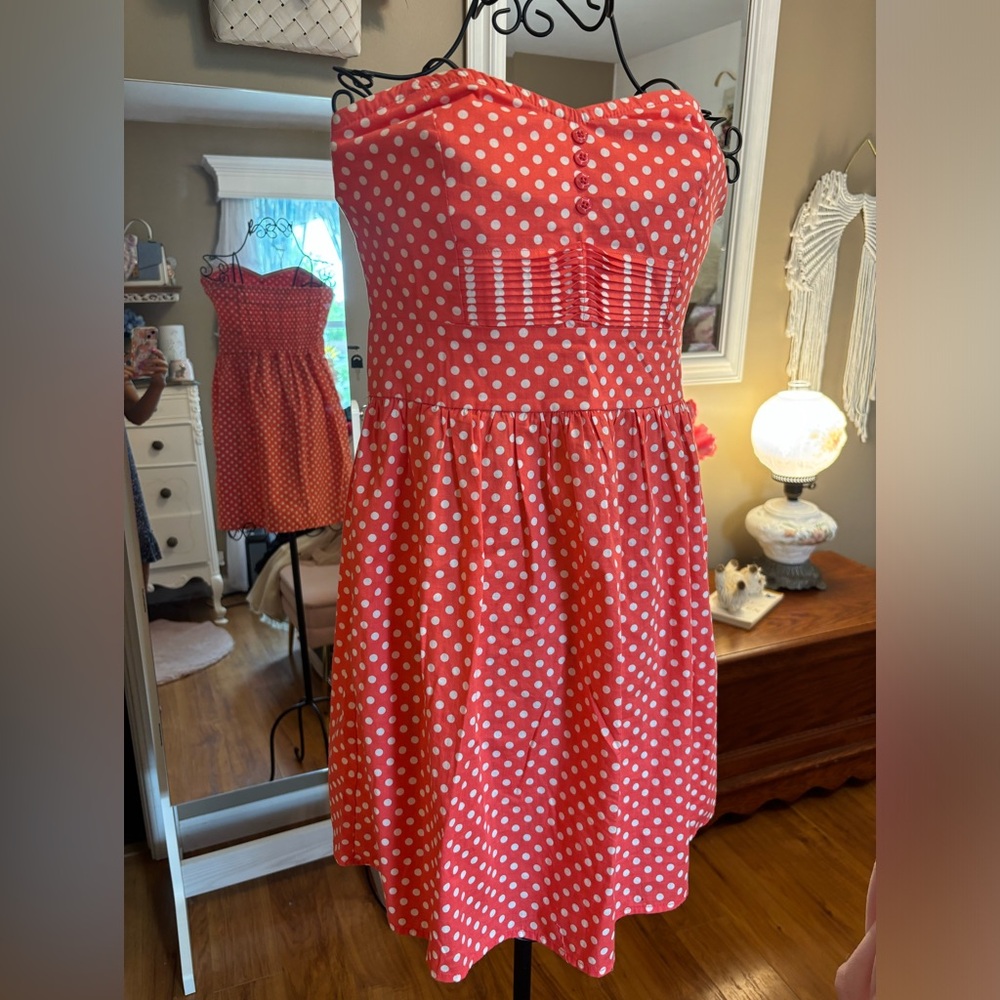 BeBop White and Pink Smocked Sundress